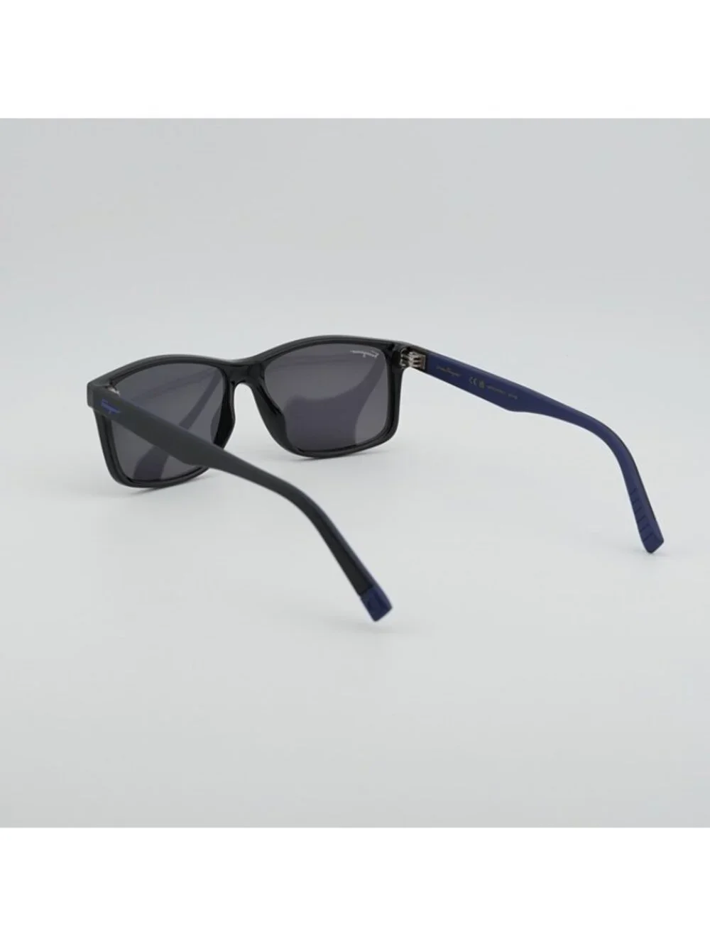 Salvatore Ferragamo SF938S 962 Sunglasses Black Rectangle Frame, Grey Lenses
